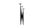 Three-arm candlestick, metalwork, Poland, 1970s