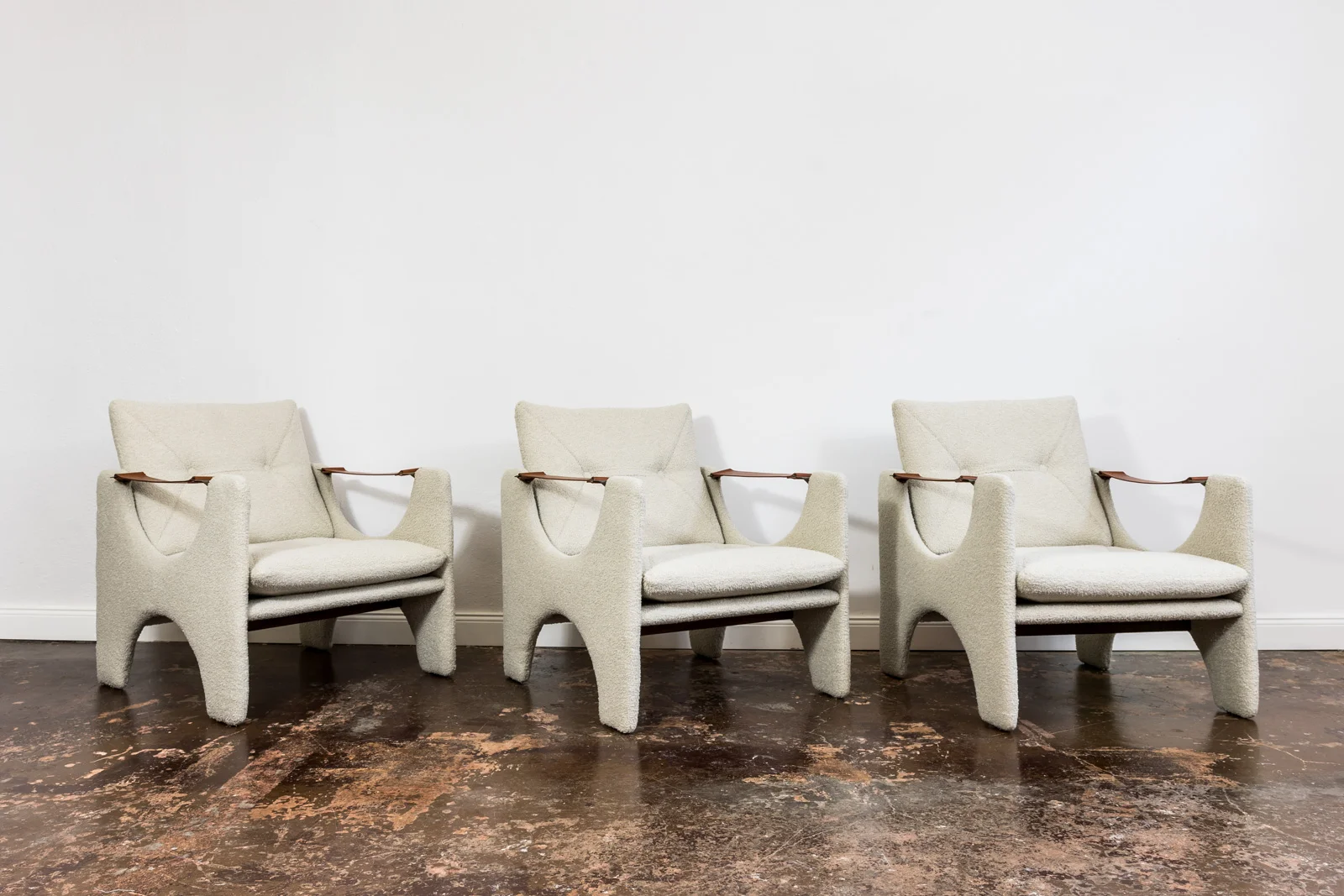 Set of 3 armchairs, Łódzkie Fabryki Mebli, Poland, 1975