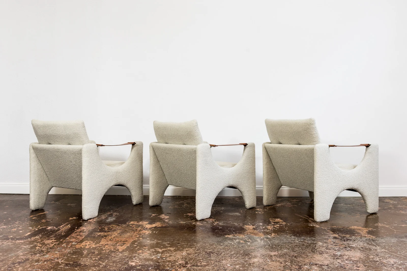 Set of 3 armchairs, Łódzkie Fabryki Mebli, Poland, 1975