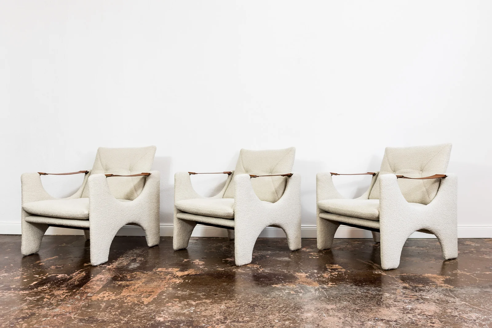 Set of 3 armchairs, Łódzkie Fabryki Mebli, Poland, 1975