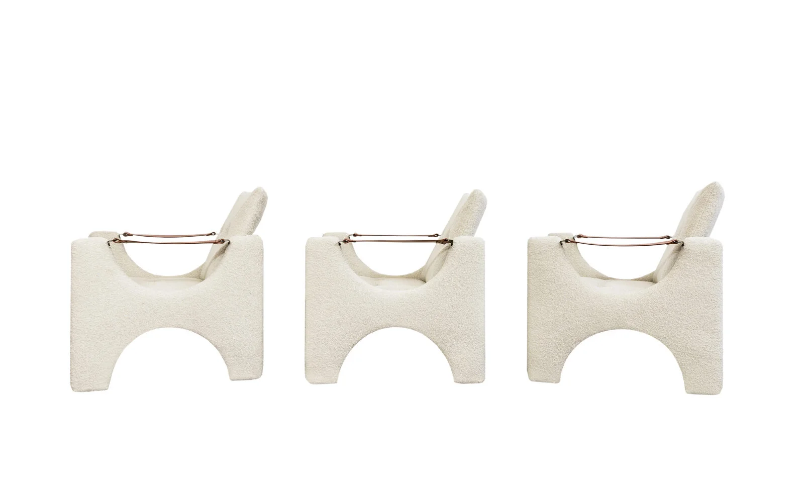 Set of 3 armchairs, Łódzkie Fabryki Mebli, Poland, 1975