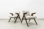 Pair of “Bunny” armchairs, model 300-177, Dolnośląska Fabryka Mebli, Poland, 1970s