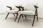 Pair of “Bunny” armchairs, model 300-177, Dolnośląska Fabryka Mebli, Poland, 1970s