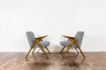 Pair of armchairs "Bunny" type 300-177, Dolnośląska Fabryka Mebli, Poland, 1970s