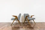Pair of armchairs "Bunny" type 300-177, Dolnośląska Fabryka Mebli, Poland, 1970s