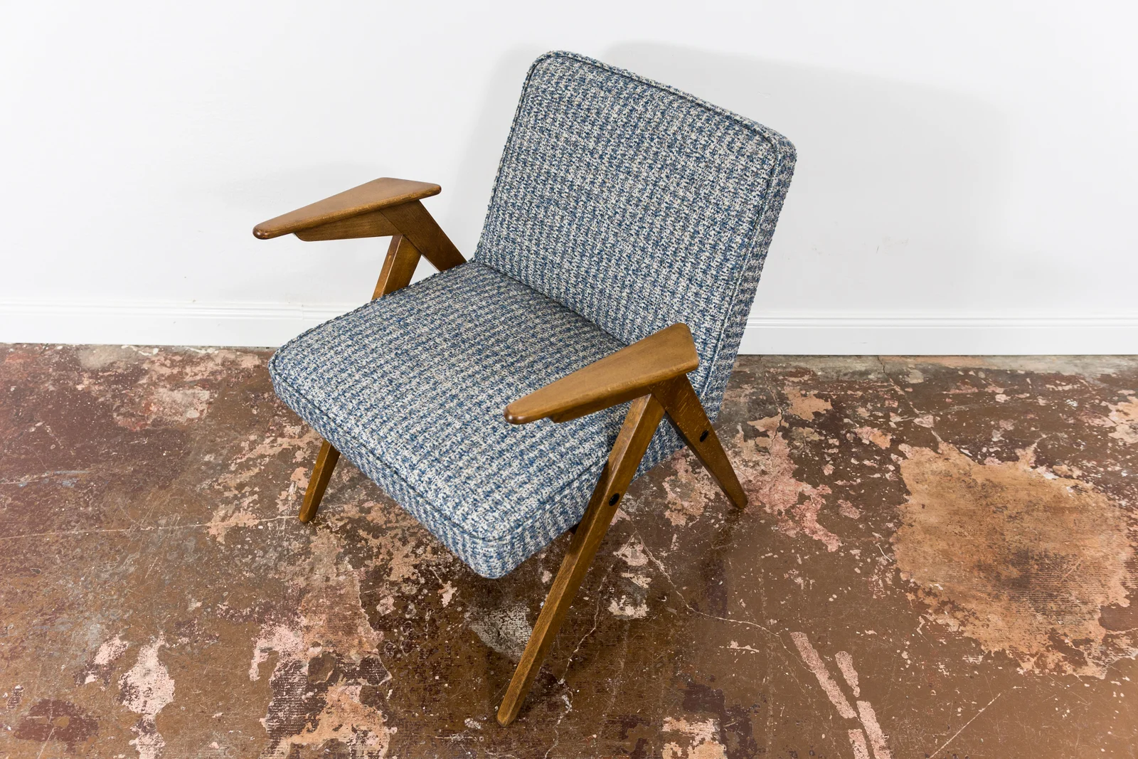 Pair of armchairs "Bunny" type 300-177, Dolnośląska Fabryka Mebli, Poland, 1970s