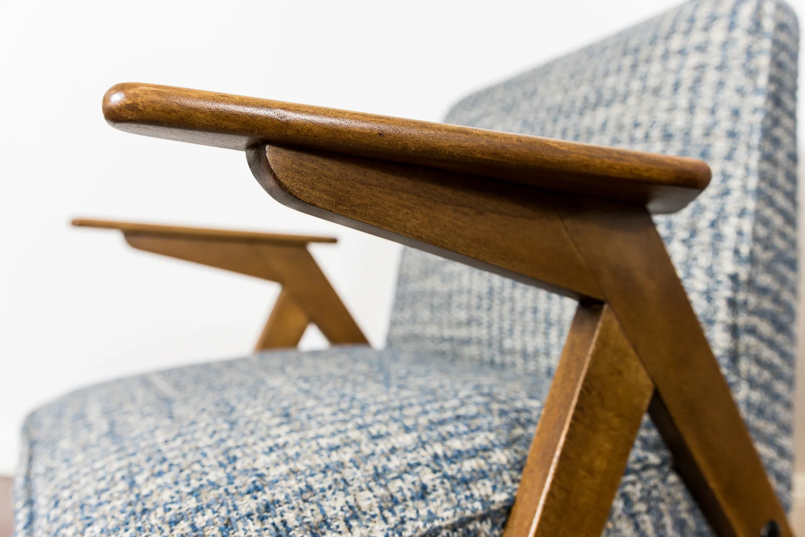 Pair of armchairs "Bunny" type 300-177, Dolnośląska Fabryka Mebli, Poland, 1970s