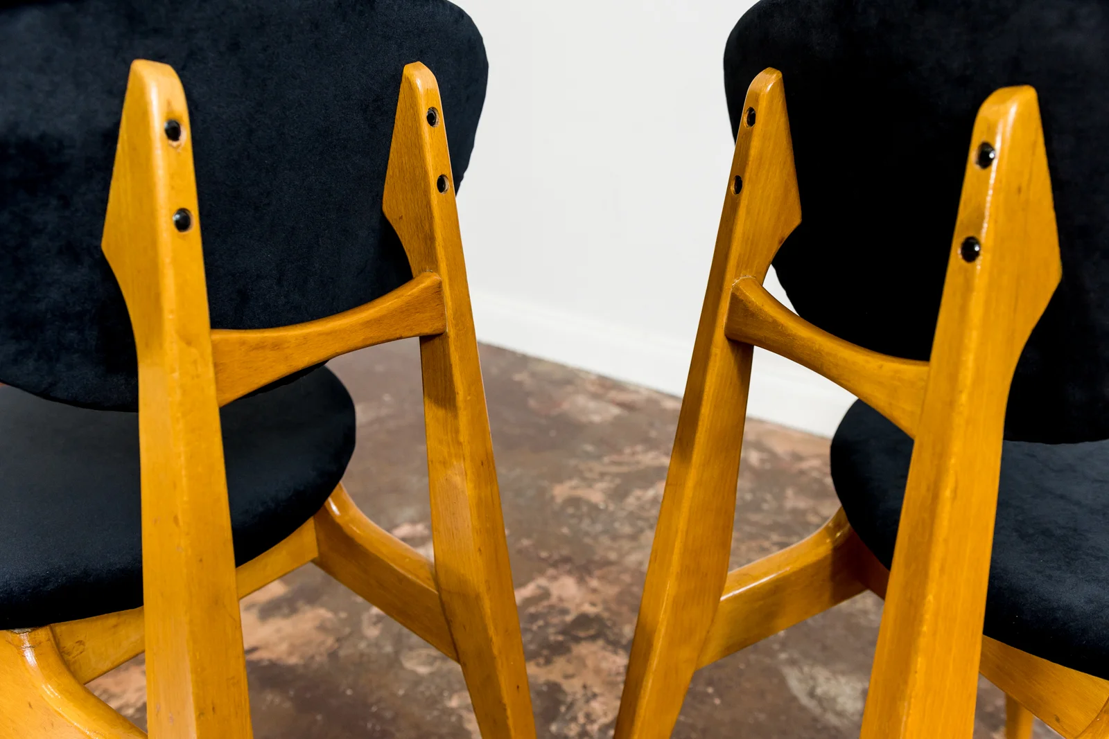 Set of 3 GFM-22 chairs designed by Juliusz Kędziorek, Gościcińska Fabryka Mebli, Poland, 1960s