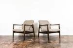 Pair of GFM-64 Armchairs by Edmund Homa, Gościcińska Fabryka Mebli, Poland, 1960s