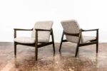 Pair of GFM-64 Armchairs by Edmund Homa, Gościcińska Fabryka Mebli, Poland, 1960s