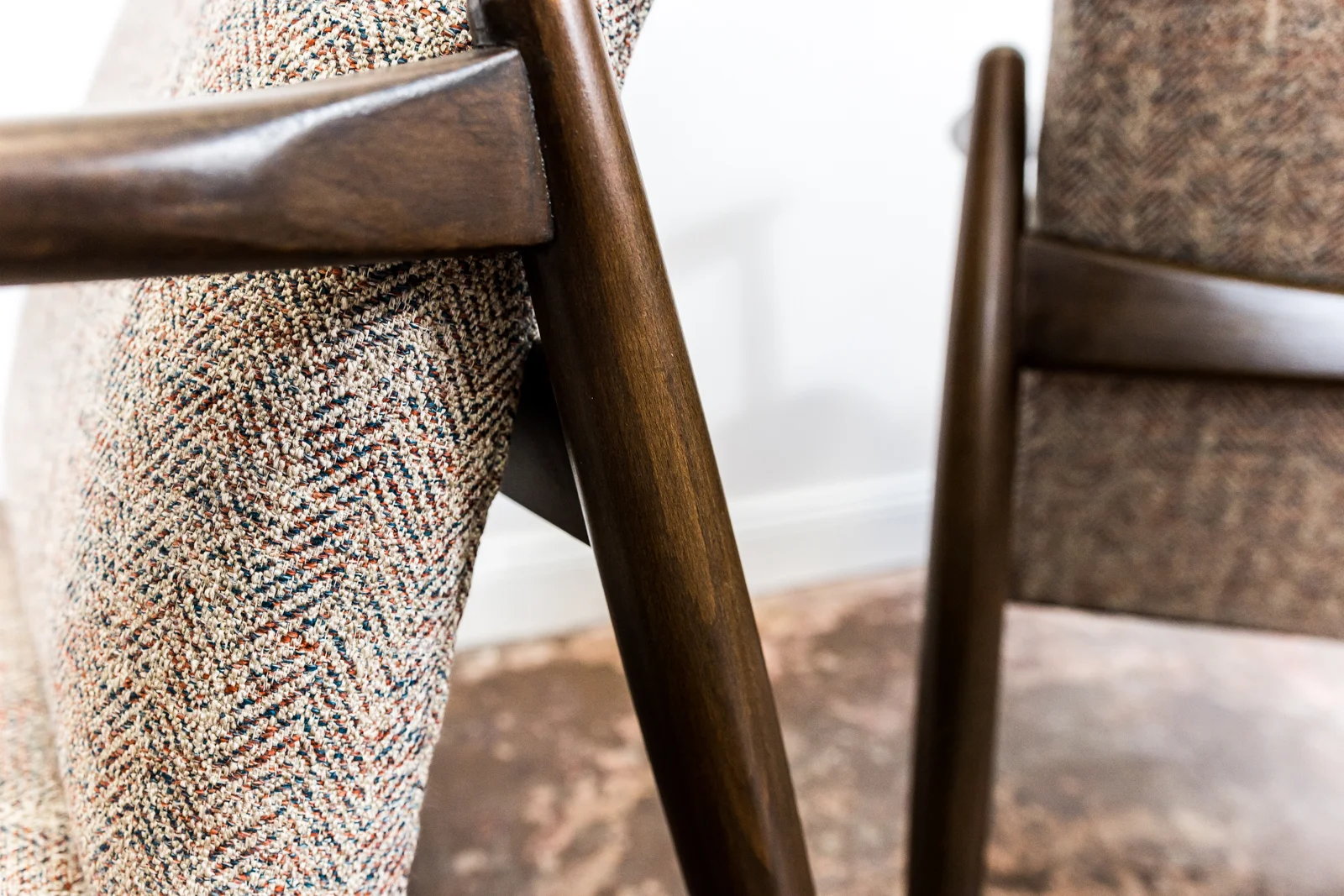 Pair of GFM-64 Armchairs by Edmund Homa, Gościcińska Fabryka Mebli, Poland, 1960s