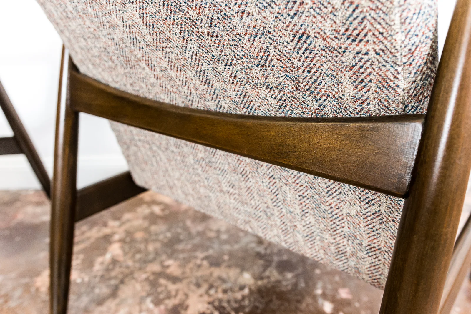 Pair of GFM-64 Armchairs by Edmund Homa, Gościcińska Fabryka Mebli, Poland, 1960s