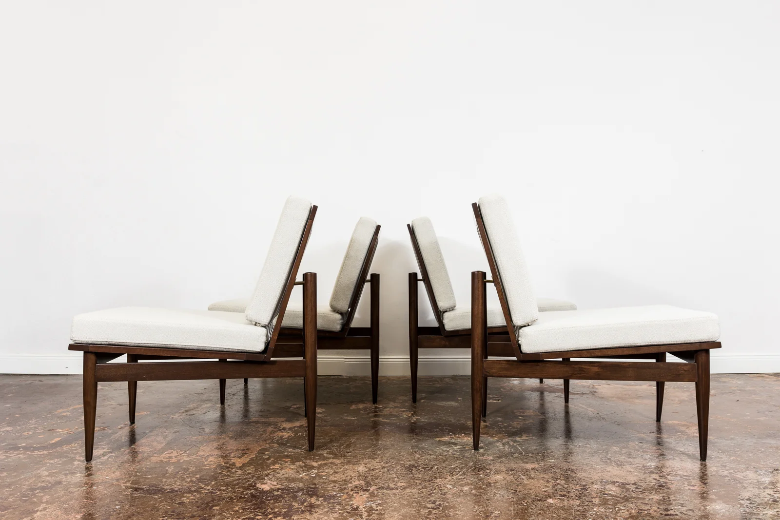 Set of 4 armchairs, Poznańskie Fabryki Mebli, Poland, 1960s