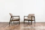 Pair of GFM-64 armchairs designed by Edmund Homa, Gościcińska Fabryka Mebli, Poland, 1960s