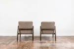 Pair of GFM-64 armchairs designed by Edmund Homa, Gościcińska Fabryka Mebli, Poland, 1960s