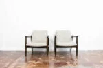 Pair of GFM-64 Armchairs by Edmund Homa, Gościcińska Fabryka Mebli, Poland, 1960s