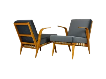 Pair of armchairs, Drevozpracujici Druzstvo, Czechoslovakia, 1962