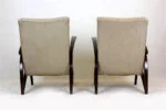 Pair of armchairs, designed by J. Halabala, Czechoslovakia, 1940s