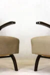 Pair of armchairs, designed by J. Halabala, Czechoslovakia, 1940s