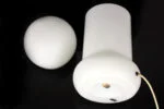 Glass table lamp, Osvětlovací Sklo, Czechoslovakia, 1970s