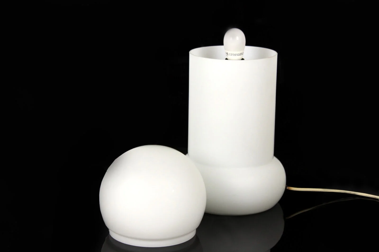 Glass table lamp, Osvětlovací Sklo, Czechoslovakia, 1970s
