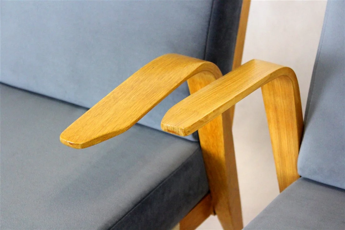 Pair of armchairs, Drevozpracujici Druzstvo, Czechoslovakia, 1962