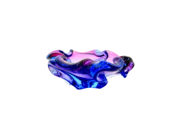 Glass ashtray designed by Josef Hospodka, Chribska Sklarna, Czechoslovakia, 1960s