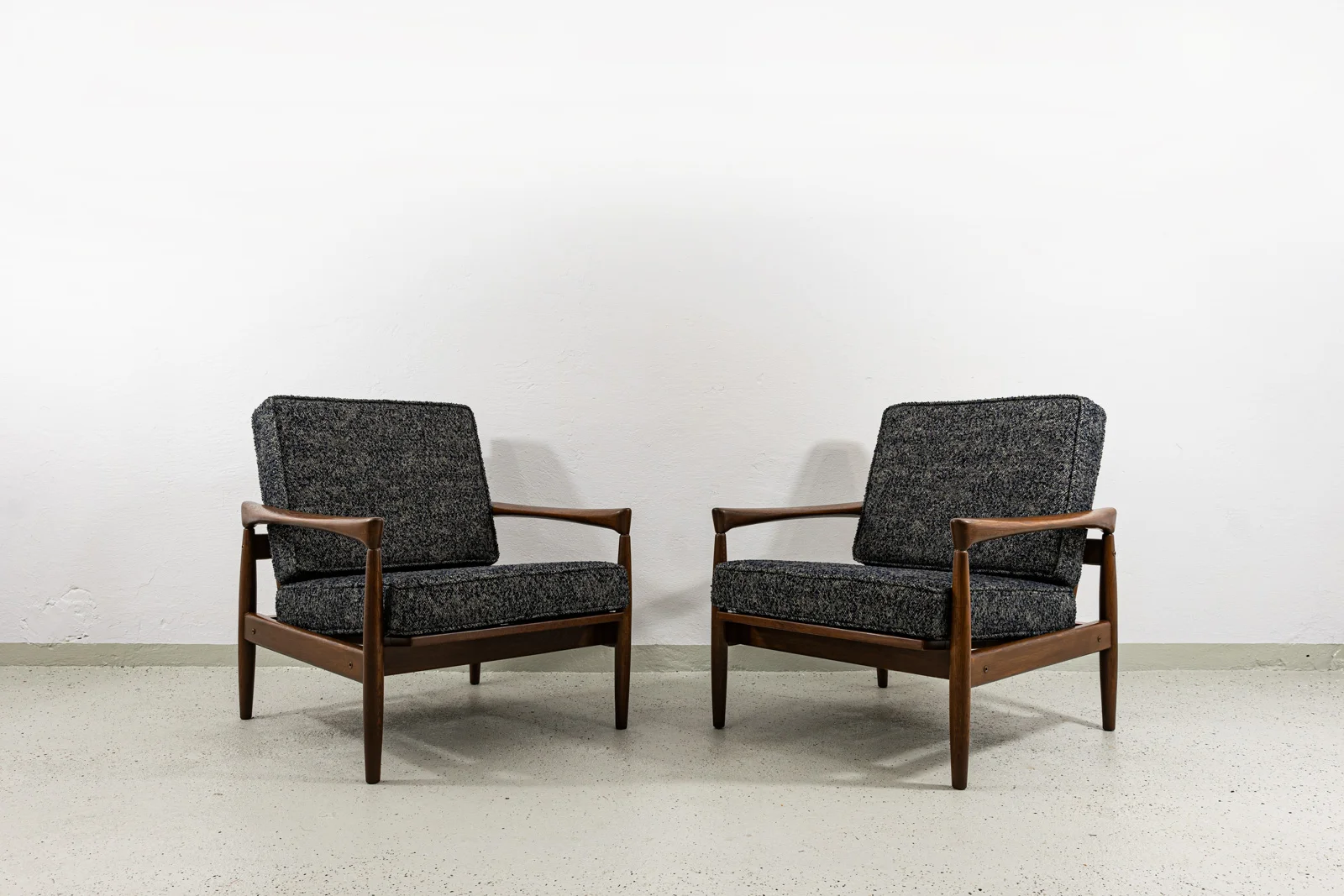 Pair of Kolding armchairs, designed by Erik Wørts, IKEA, Poland, 1960s