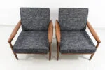 Pair of Kolding armchairs, designed by Erik Wørts, IKEA, Poland, 1960s