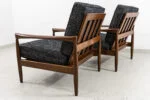 Pair of Kolding armchairs, designed by Erik Wørts, IKEA, Poland, 1960s