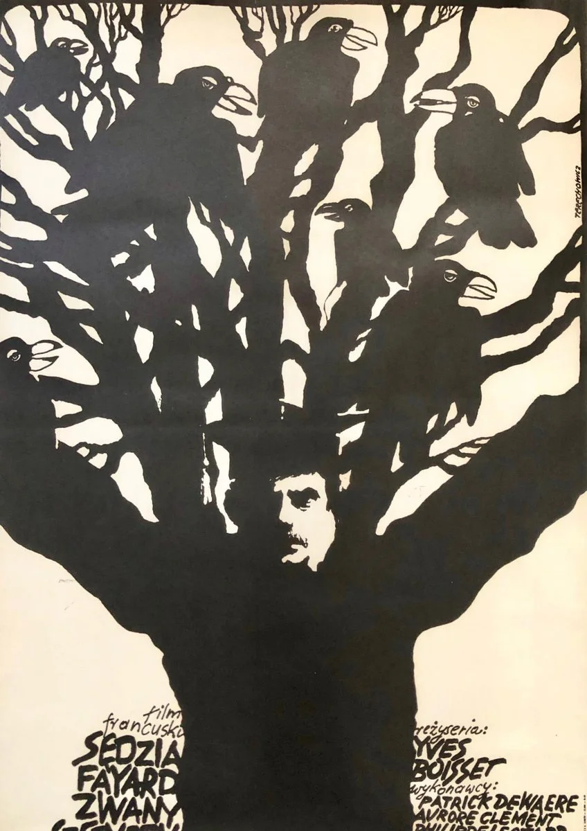 Poster "Judge Fayard Called the Sheriff", designed by W. Terechowicz, 1978