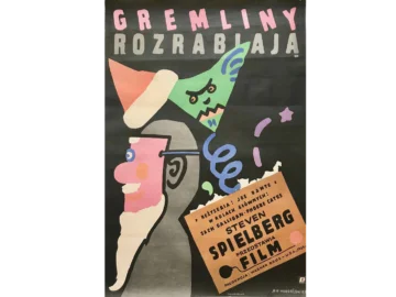 Poster "Gremlins" designed by Jan Młodożeniec, Poland, 1985