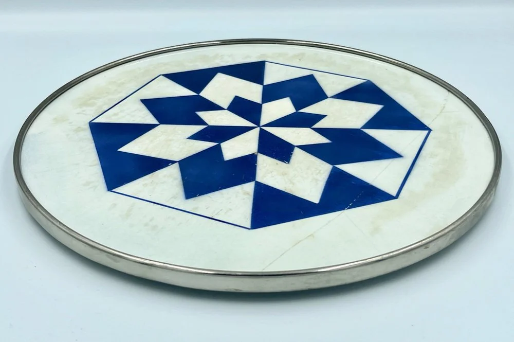 Round Art Deco Tray, Germany, 1940s
