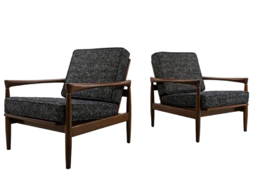 Pair of Kolding armchairs, designed by Erik Wørts, IKEA, Poland, 1960s