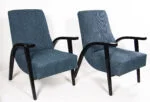 Pair of armchairs designed by S. Lejkowski and W. Leśniewski, Krakowskie Fabryki Mebli, Poland, 1960s
