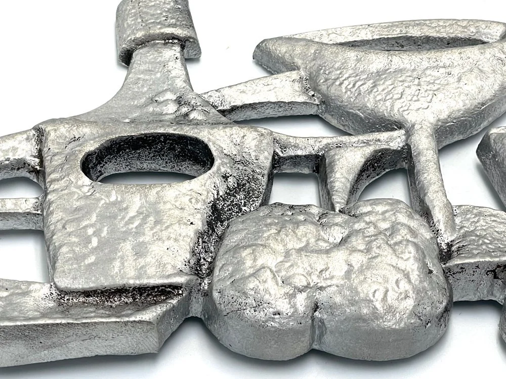 Aluminium relief, Czechoslovakia, 1950s