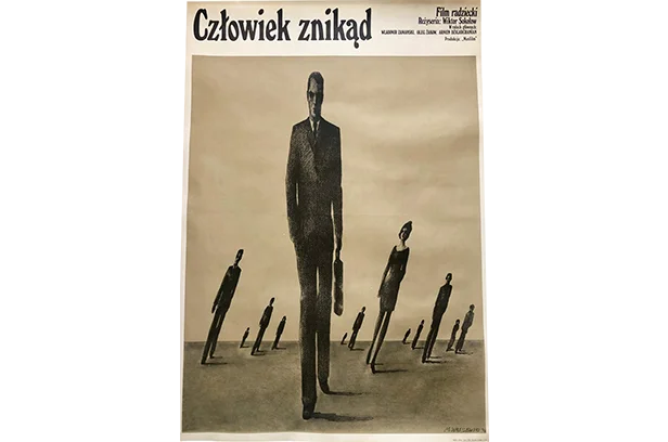 Plakat “Człowiek znikąd” proj. Mieczysław Wasilewski, 1974