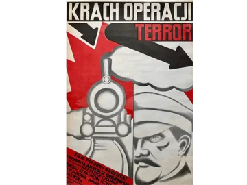 Plakat "Krach Operacji Terror" proj. Maria Ichnatowicz, 1982