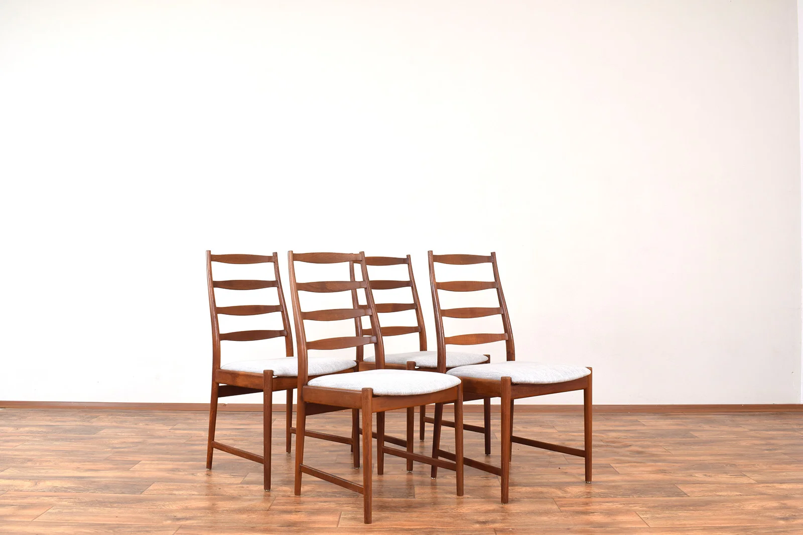 Set of 4 chairs, teak, designed by Torbjörn Afdal, Vamo, Denmark, 1960s