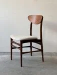 Set of 4 teak chairs, Denmark, 1960s/70s
