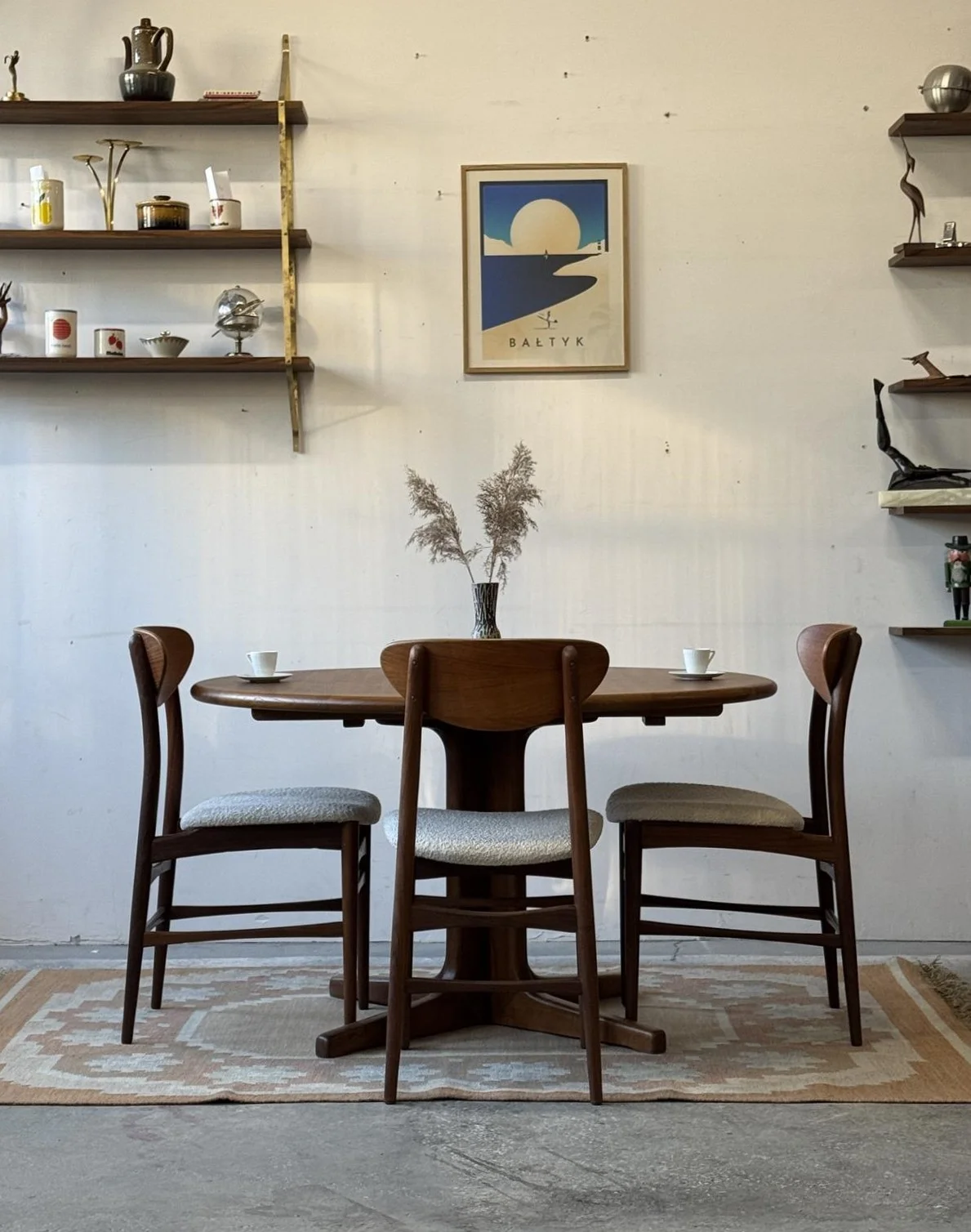 Set of 4 teak chairs, Denmark, 1960s/70s