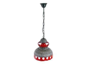 Lampa sufitowa ceramiczna, lava, Niemcy, lata 60