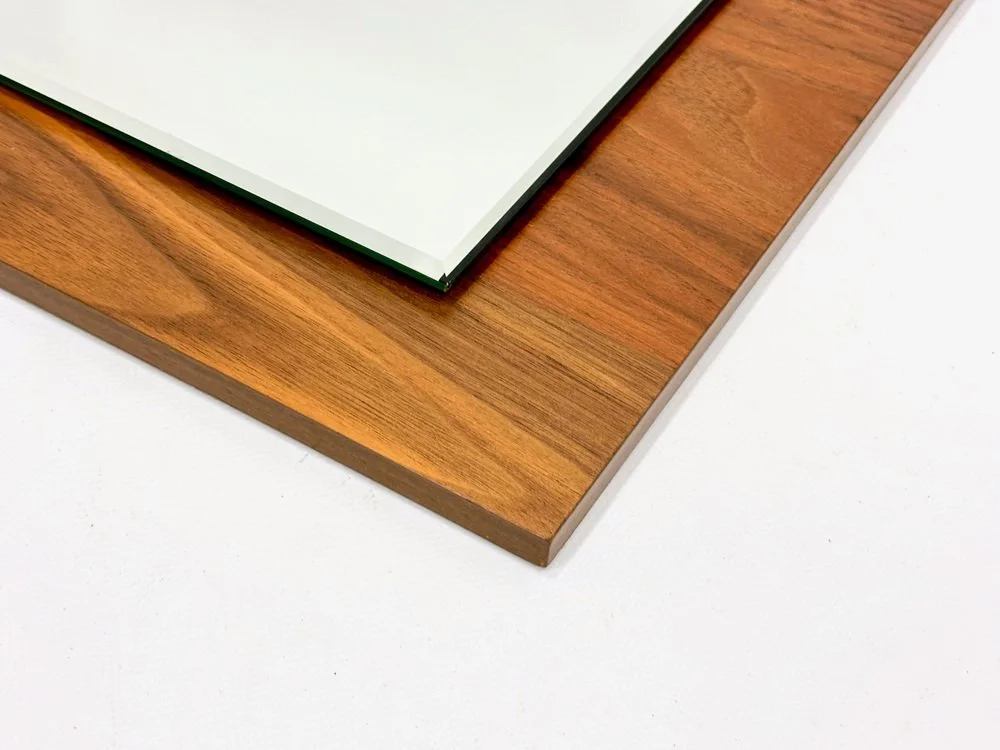 Mirror, teak, Germany, 1970s