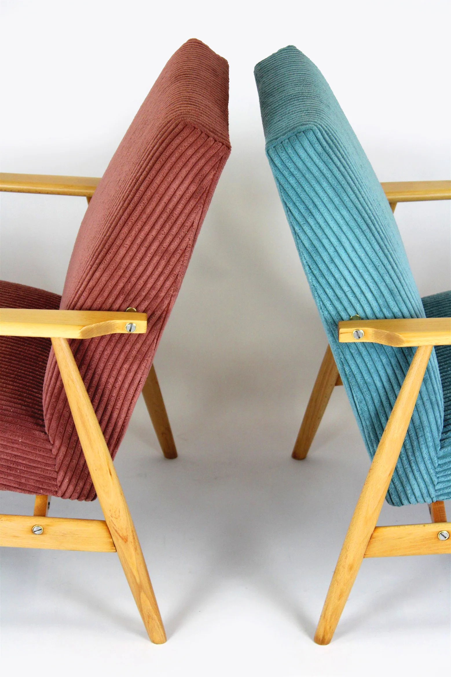Pair of vintage armchairs, Poland, 1960s