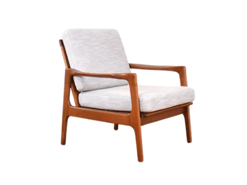 Fotel vintage, proj. Illum Wikkelsø, Dania, lata 60