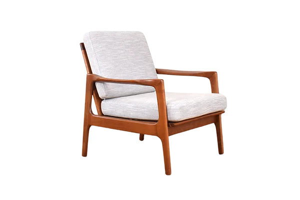 Fotel vintage, proj. Illum Wikkelsø, Dania, lata 60