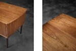 Double-sided teak desk, Denmark, 1960s