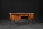 Double-sided teak desk, Denmark, 1960s