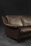 Sofa skórzana 3-osobowa, Dania, lata 70
