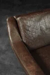 Sofa skórzana 3-osobowa, Dania, lata 70